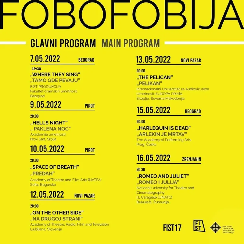 FIST17 “FOBOFOBIJA” • Strah od straha