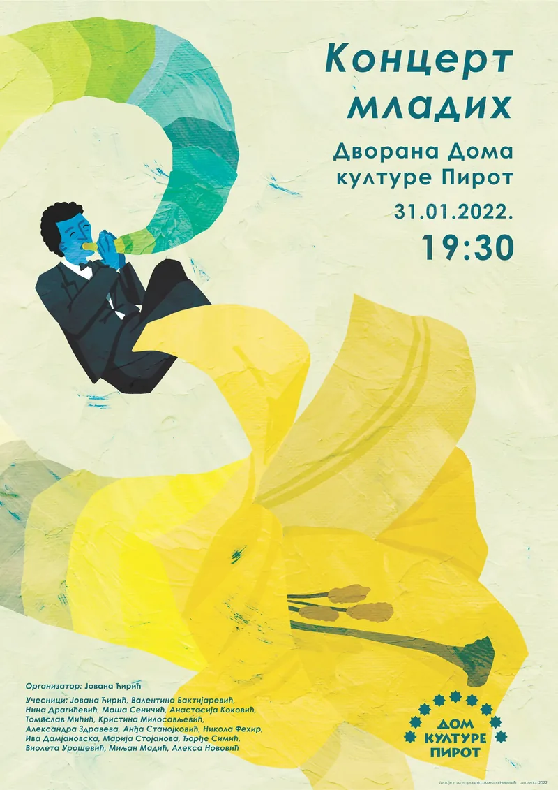 KONCERT MLADIH • 31.01.2022. • 19:30 • Dvorana Doma kulture